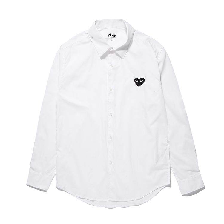 cdg play long sleeve shirt