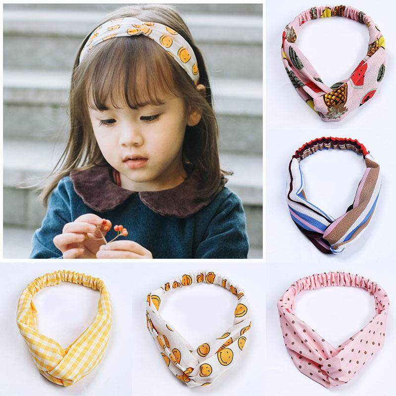 3Pcs Baby Kids Elastic Hairband Girls Mix Styles Dot Bow Headband Cute Headwear