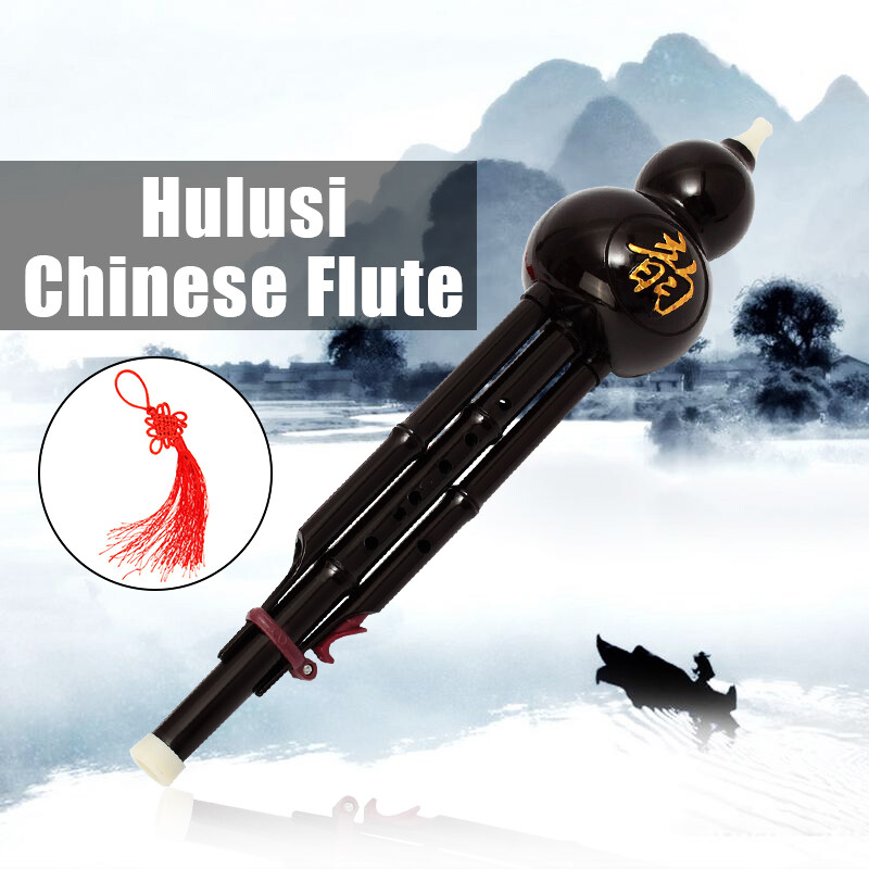 Jor581 nhạc cụ hulusi trung quốc âm thanh đôi c/bb tone nhạc cụ bầu cucurbit sáo với nút thắt trung quốc thanh lịch