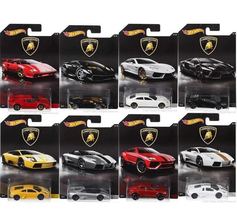 hot wheels lamborghini set of 8