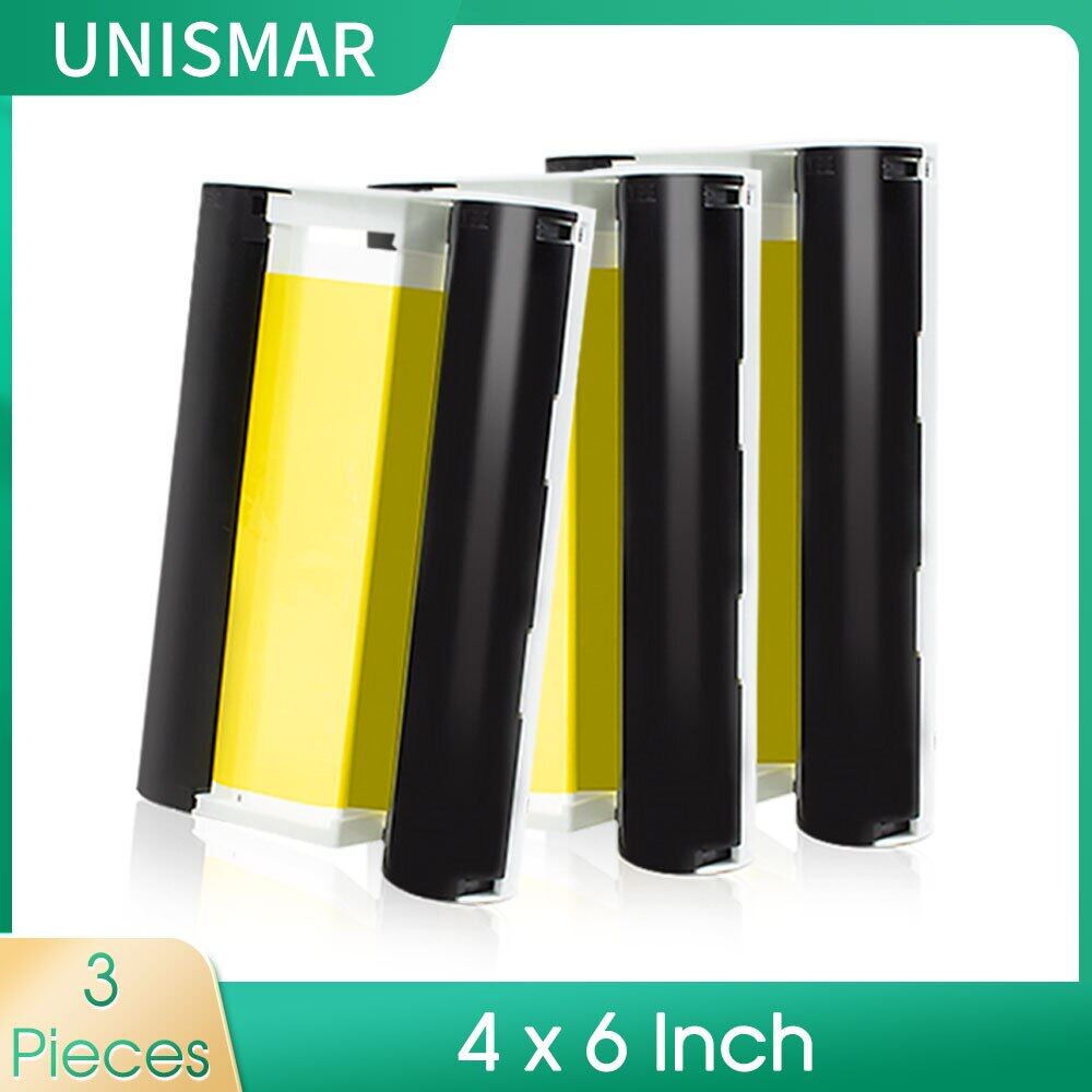 6 inch compatible canon selphy cp1300 cp1200 cp1000 cp910 ink cassette for selphy cp1300 color photo paper printer photo kp108in