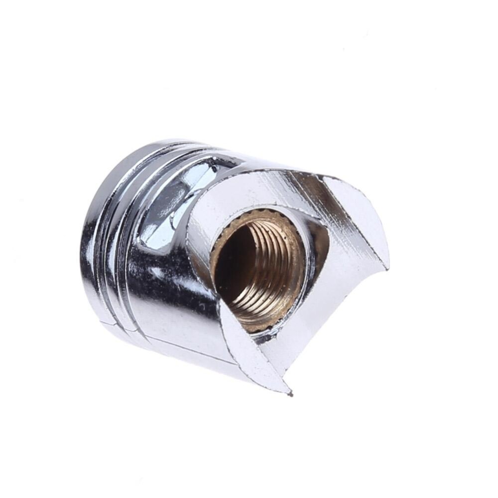 4 Chiếc Nắp Van Lốp Bánh Xe Hơi Màu Bạc Thông Dụng Nắp Chống Bụi