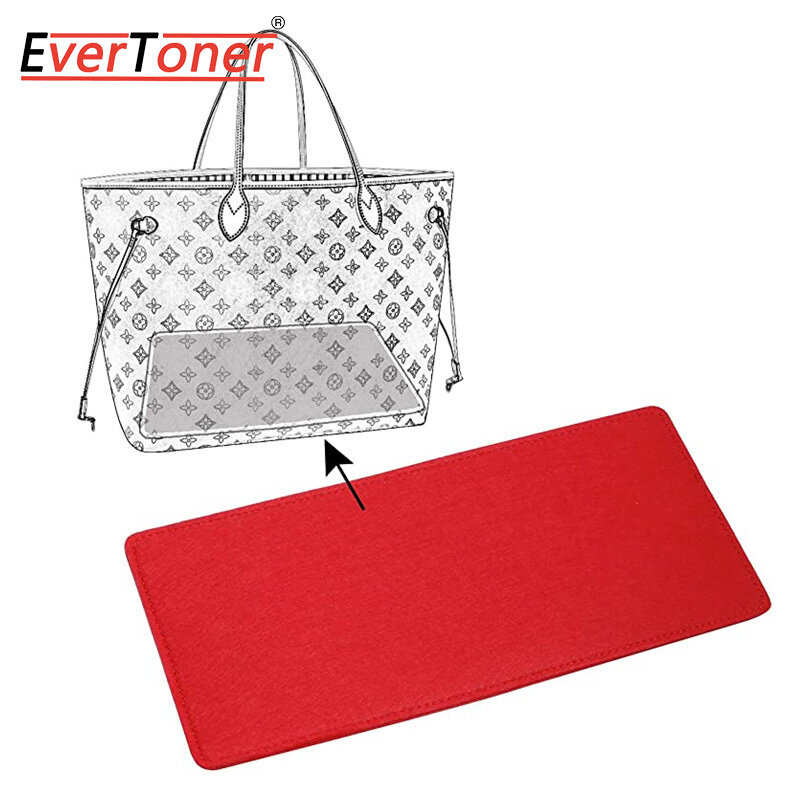 EverToner Felt Insert Bag for LV-Neverfull & LV-Speedy Felt Purse Insert Handbag Organizer Bag in Bag Organizer with Handles