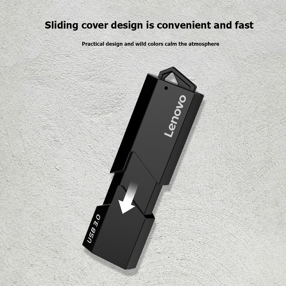 Lenovo D204 Portable 5Gbps USB 3.0 Card Reader 2 in 1 SD TF Memory Cards Adapter for Computer PC