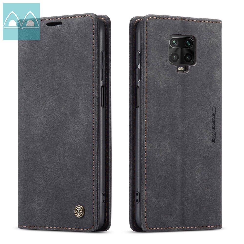 Ốp Lưng Cho Xiaomi Redmi Note 9S/Redmi Note 9 Pro/Redmi Note 9 Pro Max Bao Điện Thoại Dạng Ví Cổ Điển Điện Thoại Bao Da Từ Tính Với Khe Cắm Thẻ Có Chân Đế