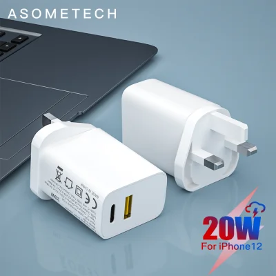 20W Dual USB Charger Quick Charge 3.0 Type C PD 3.0 Fast Charging Phone Charger Wall Charger Adapter For iPhone Samsung Xiaomi Huawei OPPO VIVO