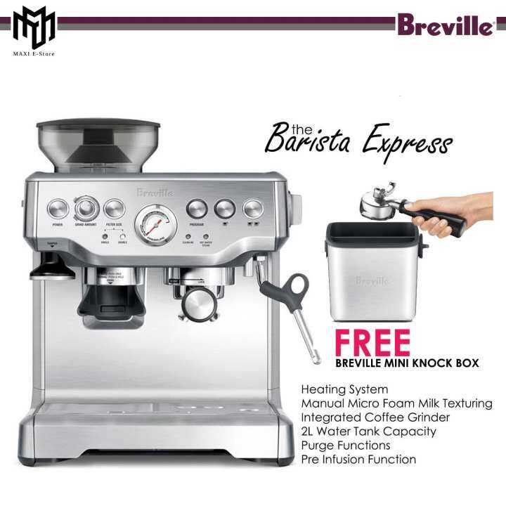 Breville BES870 Barista Express Espresso Coffee Machine Coffee Maker