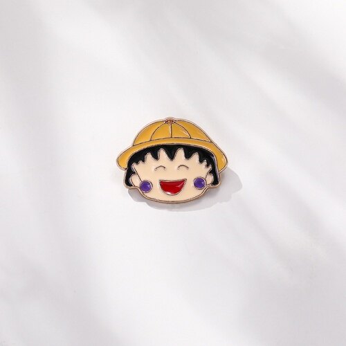 New Korean Brooch Fashion Cute Cartoon Little Girl Brooch Pin For Woman Girls Clothes Bag Decoration