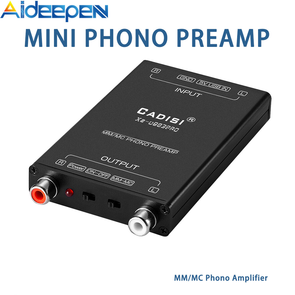 Original Aideepen Mini Phono Preamplifier MM/MC Phono Amplifier