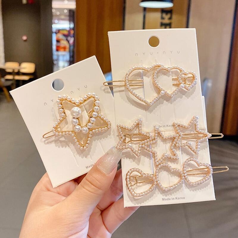 Kẹp Tóc Ngọc Trai Phong Cách Hàn Quốc