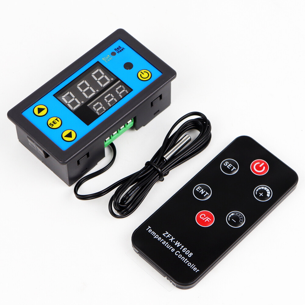 DC 12V Digital Temperature Controller with Remote Control NTC Sensor Thermostat Regulator