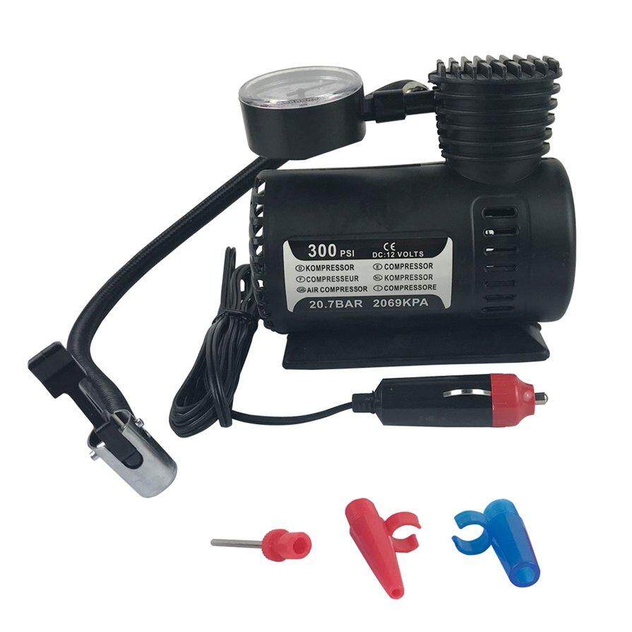 ผู้ขายที่ดีที่สุด 12 V รถ Mini Mini ขนาดกะทัดรัด 300psi Air ปั๊มคอมเพรซเซอร์ยางจักรยาน Inflator By Markbella