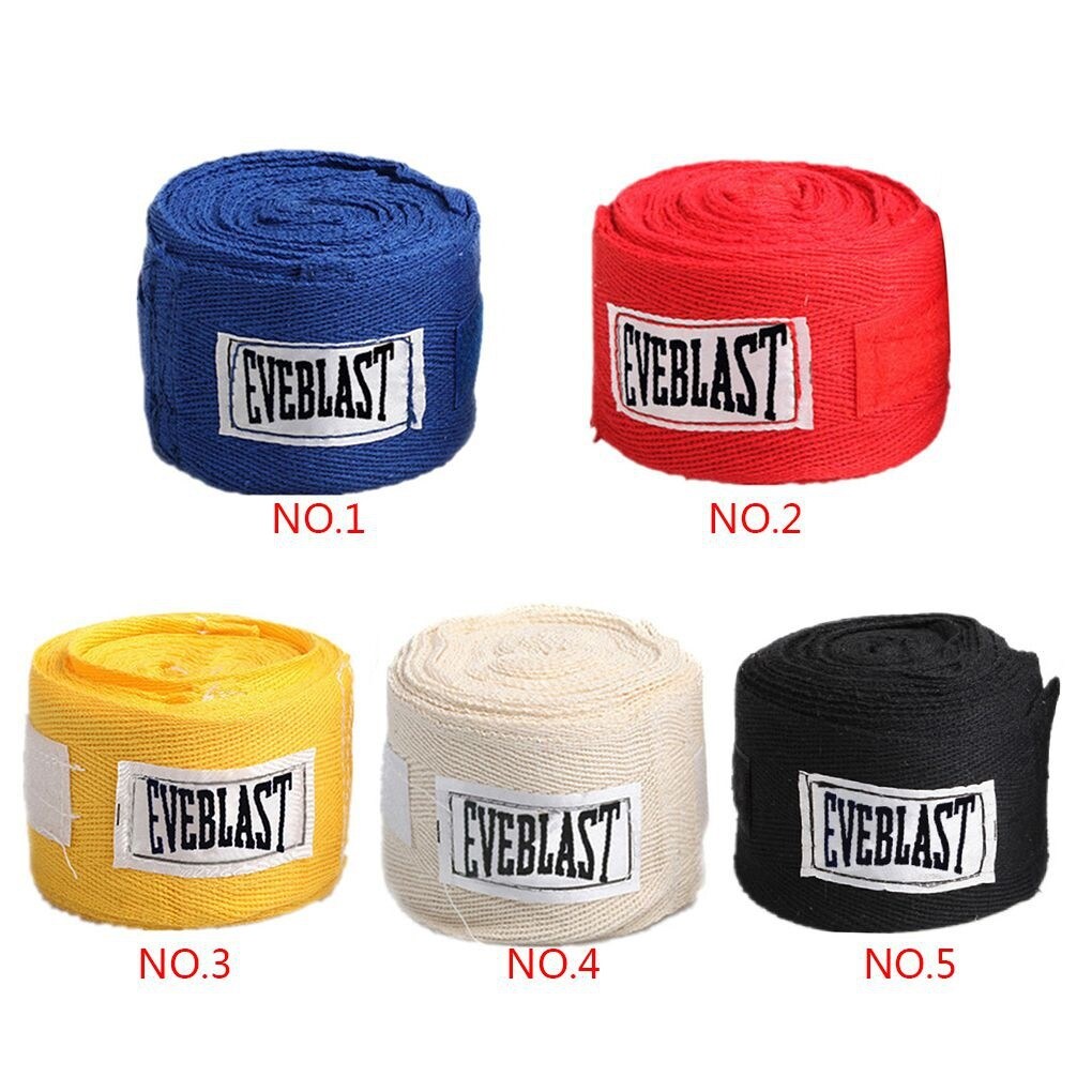 1 Roll 5M Elastic Cotton Boxing Bandage Sanda Muay Thai Taekwondo Hand Gloves 04