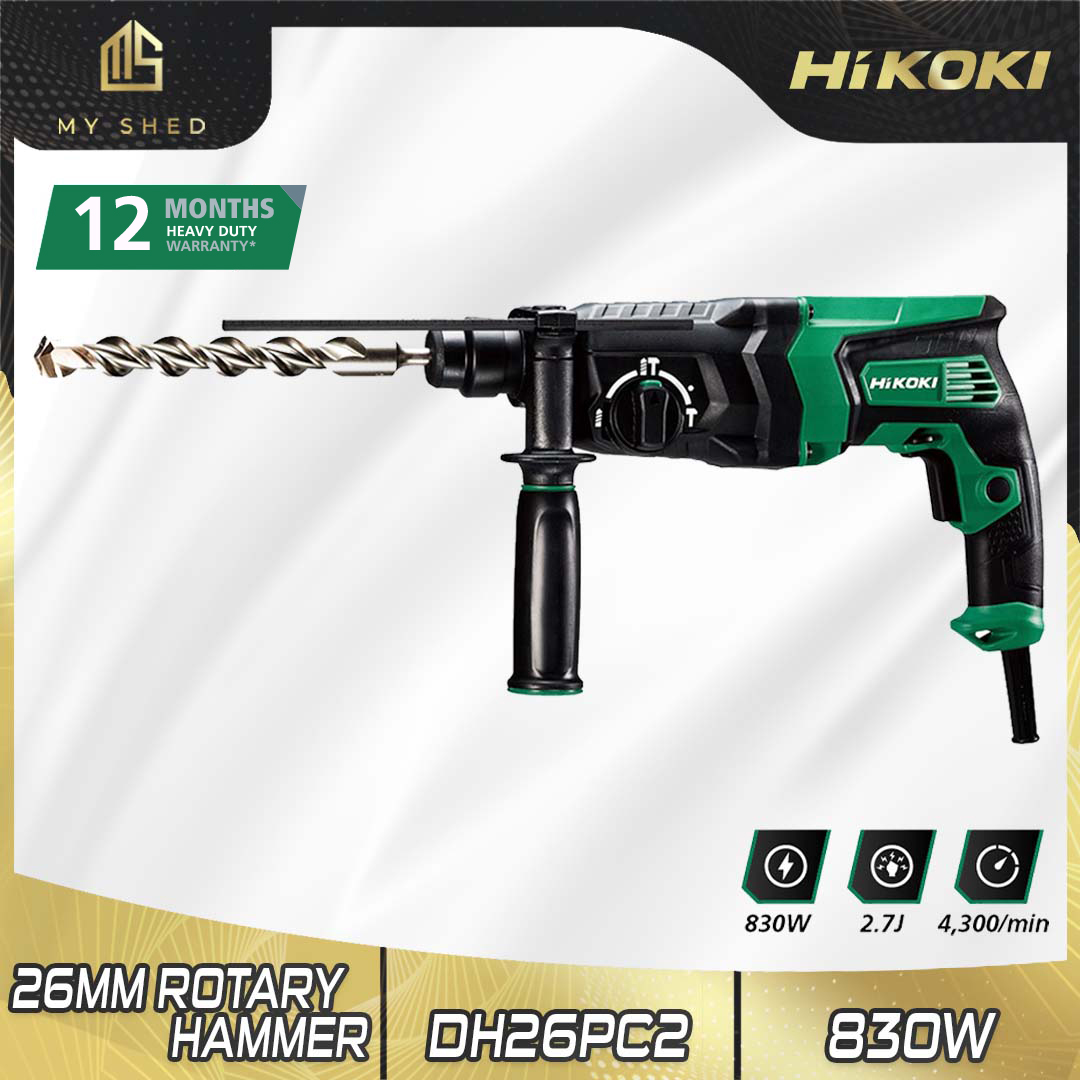 HIKOKI DH26PC2 Rotary Hammer 830W 26mm 