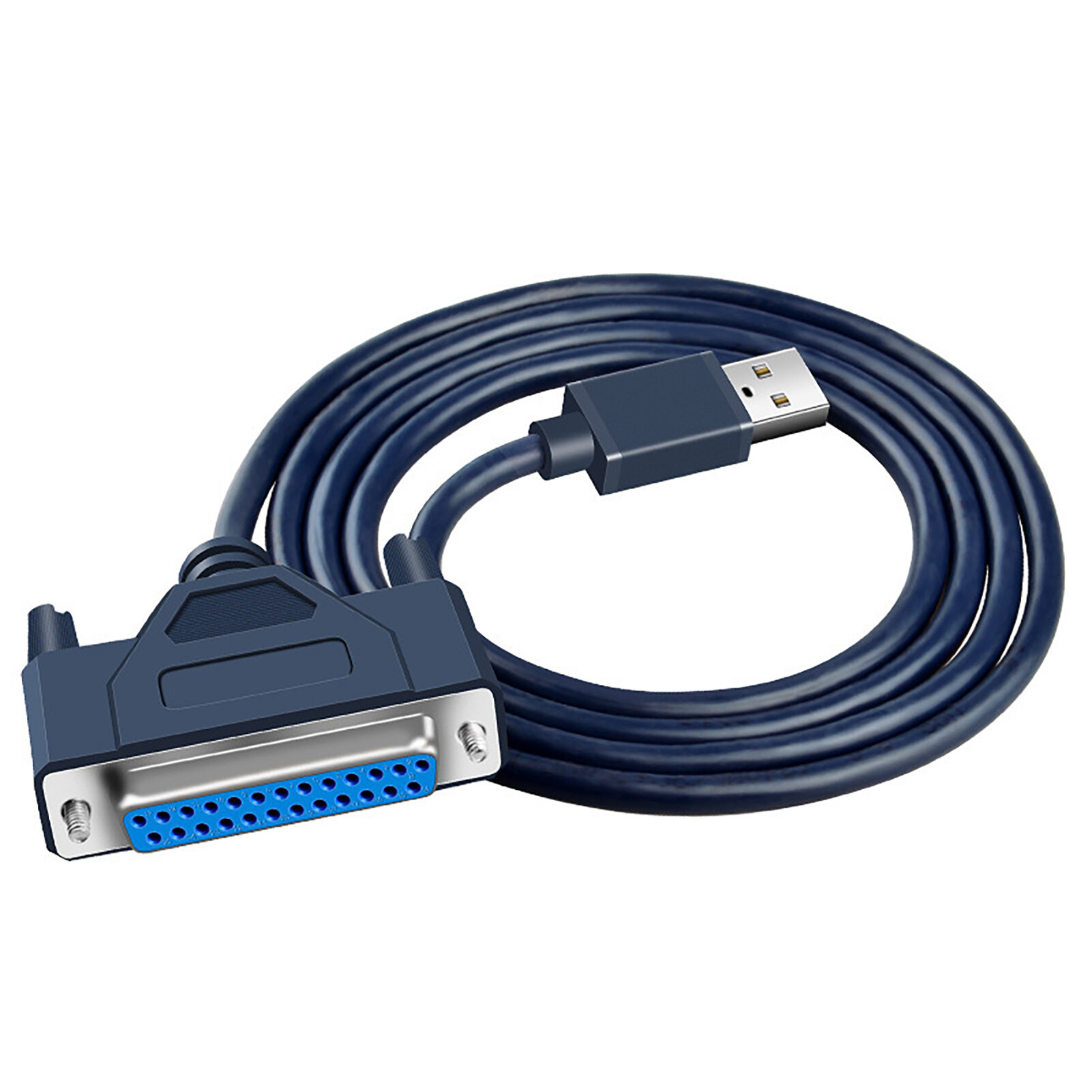Printer Cable Professional High Speed 1.2m USB to 25 Pin DB25 Parallel Port Printer Connecting Wire for Laptop Printer Adapter Cable