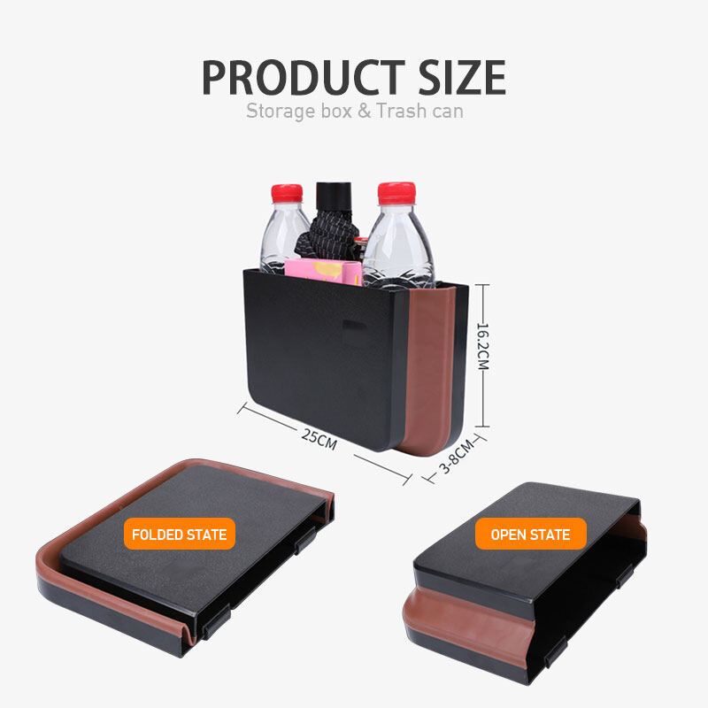 Car Seat-Back Storage Box Trash Bin Can Waterproof Auto Accessories