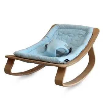 wooden baby rocker
