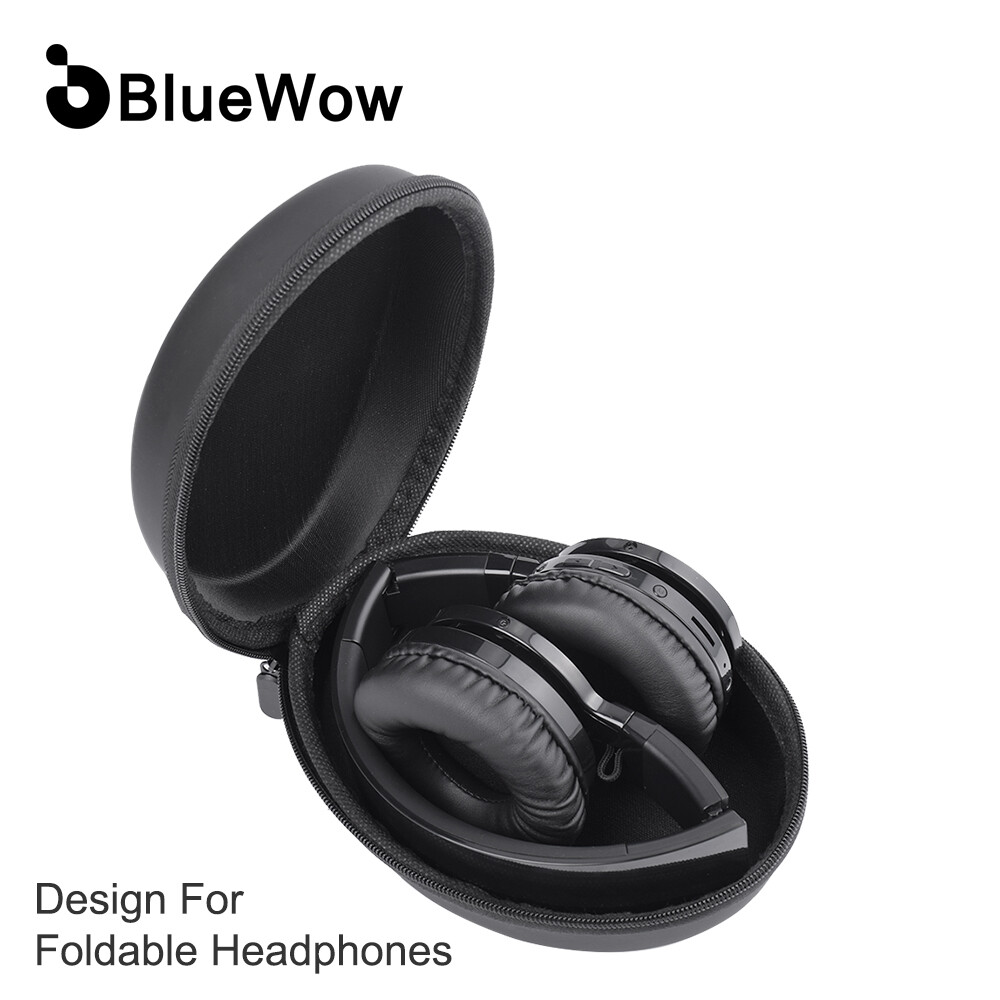 BlueWow S20 Headphones Case Carrying Hard Protective Storage Matte Zipper Travelling Cover Shell for Foldable Headset Earphones Replacement Travel Bag Pouch Box