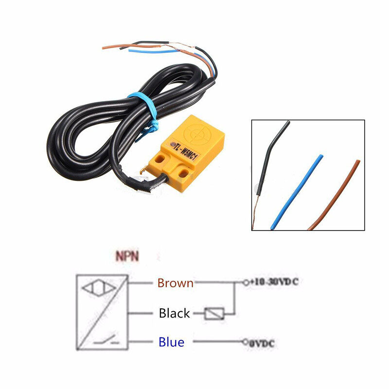 TL-W5MC1 3 Wire Inductive Proximity Sensor Detection Switch 5mm NPN DC 6-36V