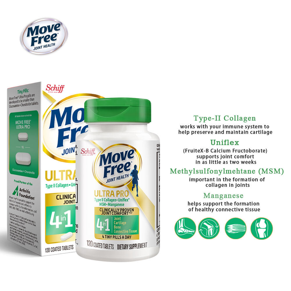 Schiff Move Free Type II Collagen, Uniflex, MSM, Manganese Ultra Pro