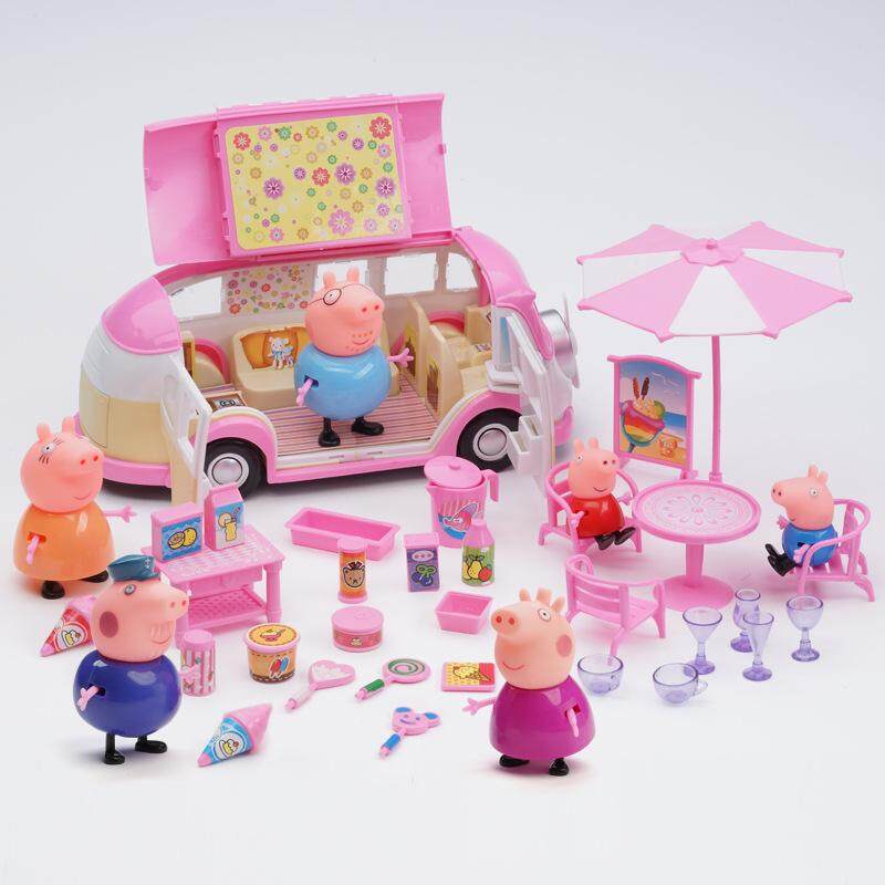 peppa pig pink car