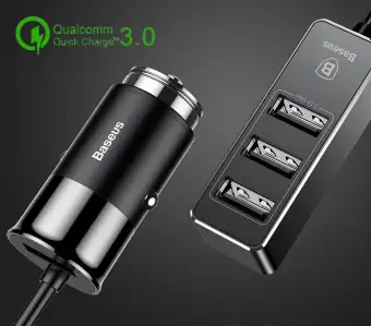 4 Ports Baseus Multi Usb Car Charger Multiple 5 5a Turbo Fast