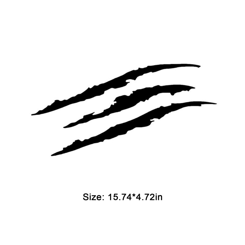 【High Quality+In Stock】Car Styling Ghost Claw Scratch Stripe Marks Headlight Decal Vinyl Decal Auto Body Decorative Stickers PET Carving Vinyl Decal