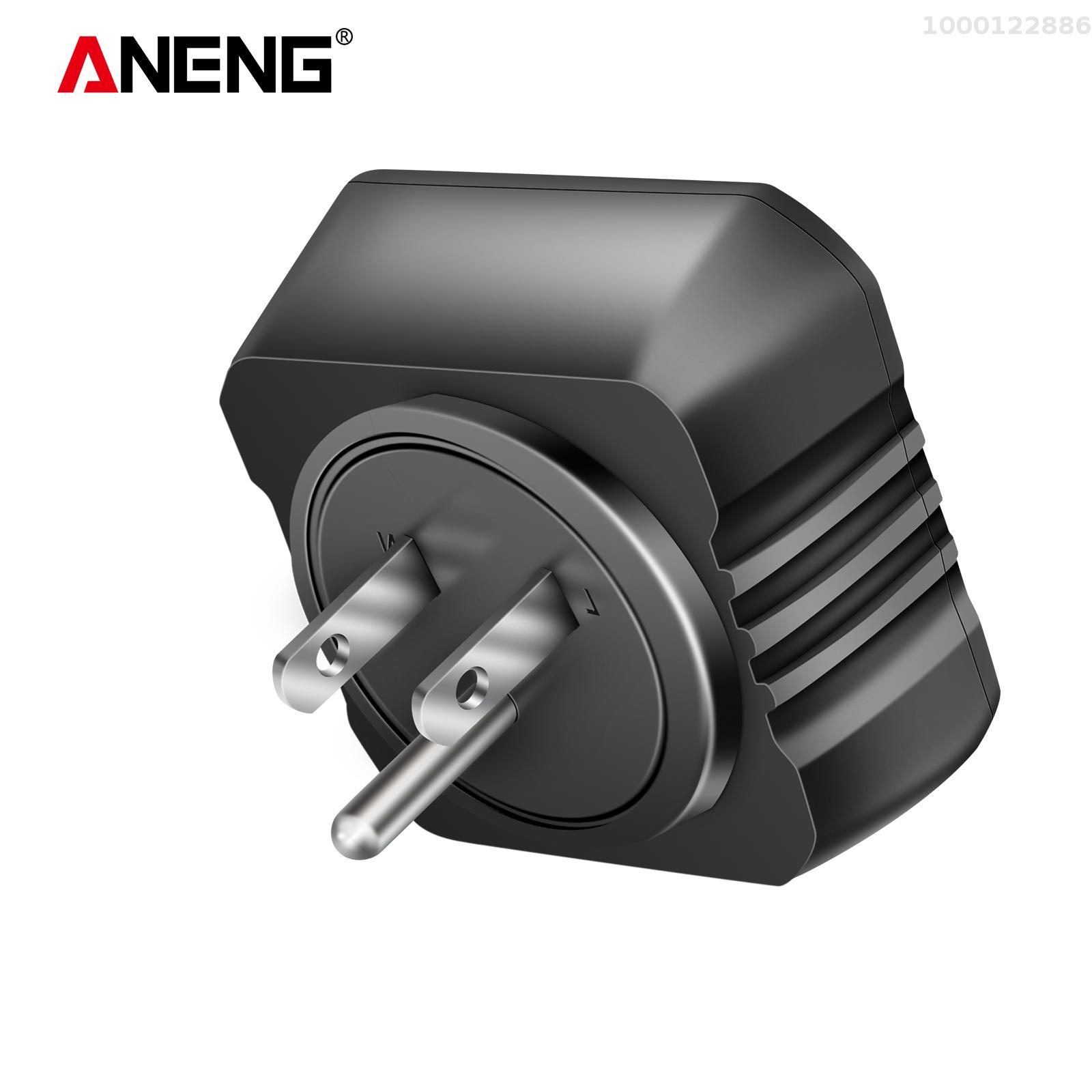 KKmoon aneng Outlet Tester receptacle Detector với LCD điện áp hiển thị 250V Ổ cắm điện Checker tự động phân cực Bộ kiểm thử điện kẹp thử điện cắm tường các công cụ điện