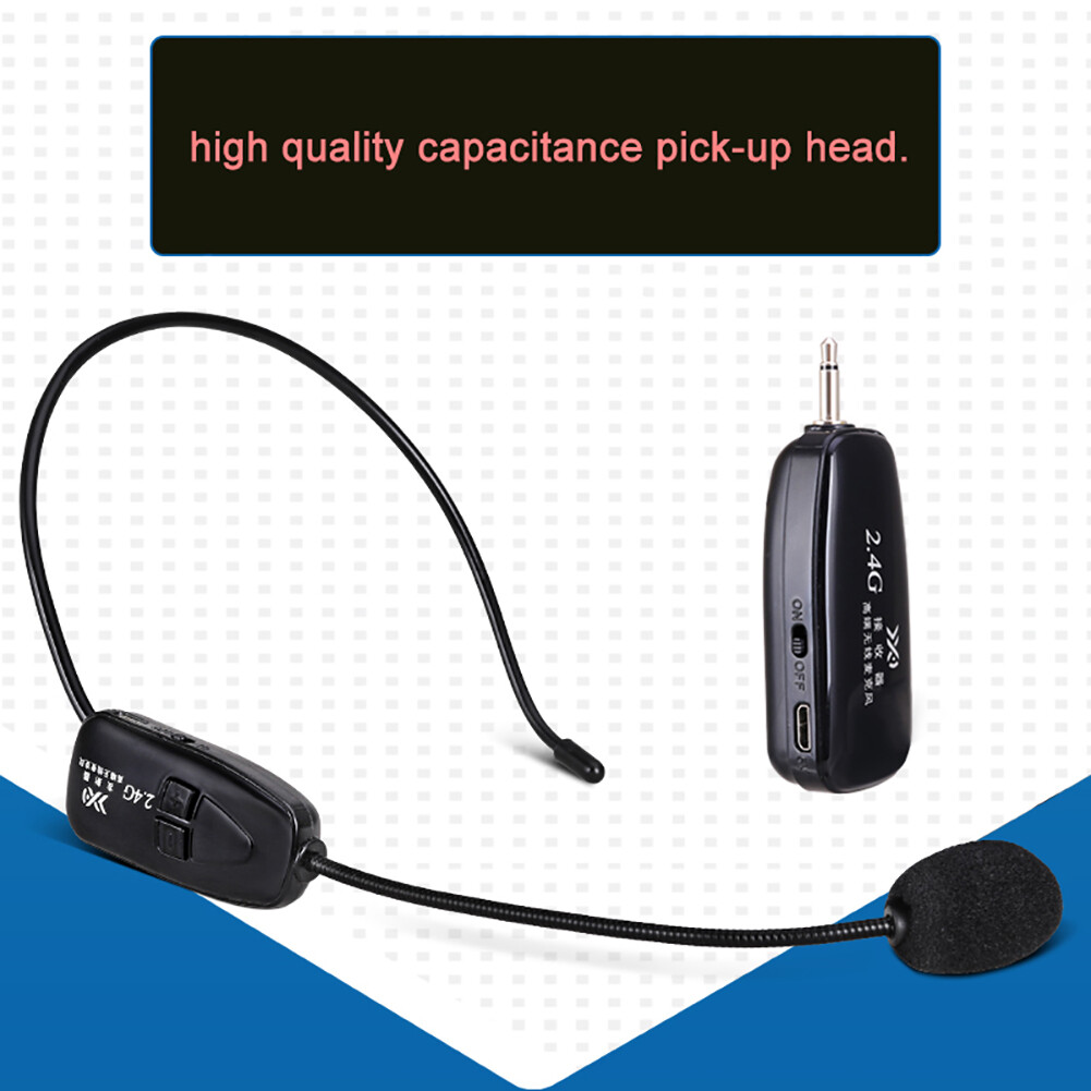 2.4G Wireless Microphone Speech Headset Radio For Loudspeaker Teaching Guide Mic