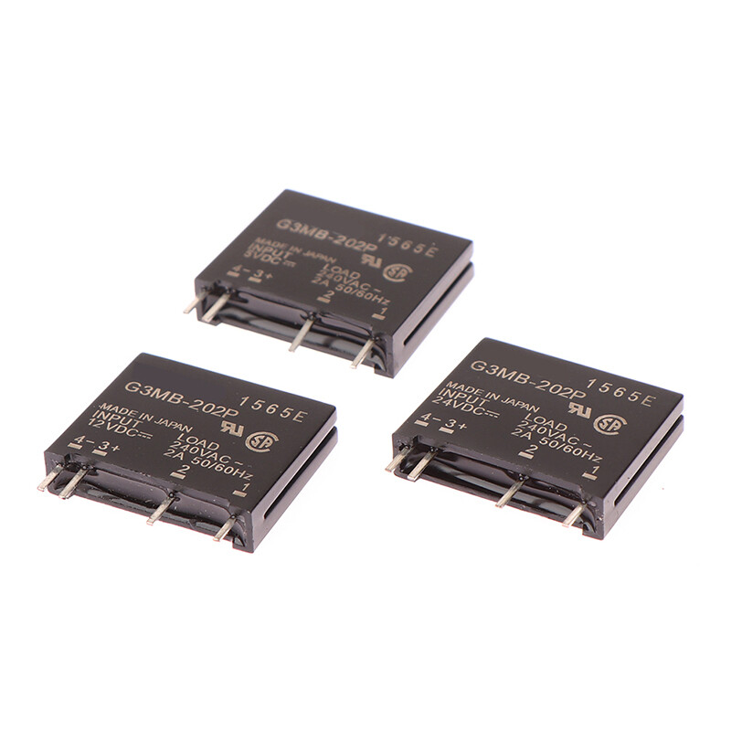 MREDL 1Pc 5V 12V 24V DC-AC Solid State Relay Module G3MB-202P-5VDC PCB SSR AC 240V 2A Snubber Circuit Resistor Relay Switch