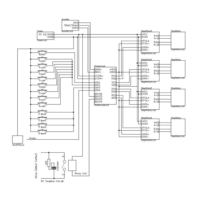 Breakout Board CNC USB MACH3 4AXIS Controller Card Support Stepper And Servo Motor 100Khz With USB Cable Software On The CD Electrical Circuitry - Parts