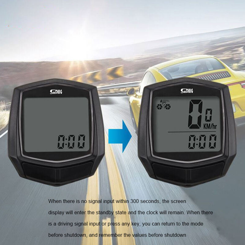 SBART Bicycle computer speedometer odometer Chinese and English wired computer