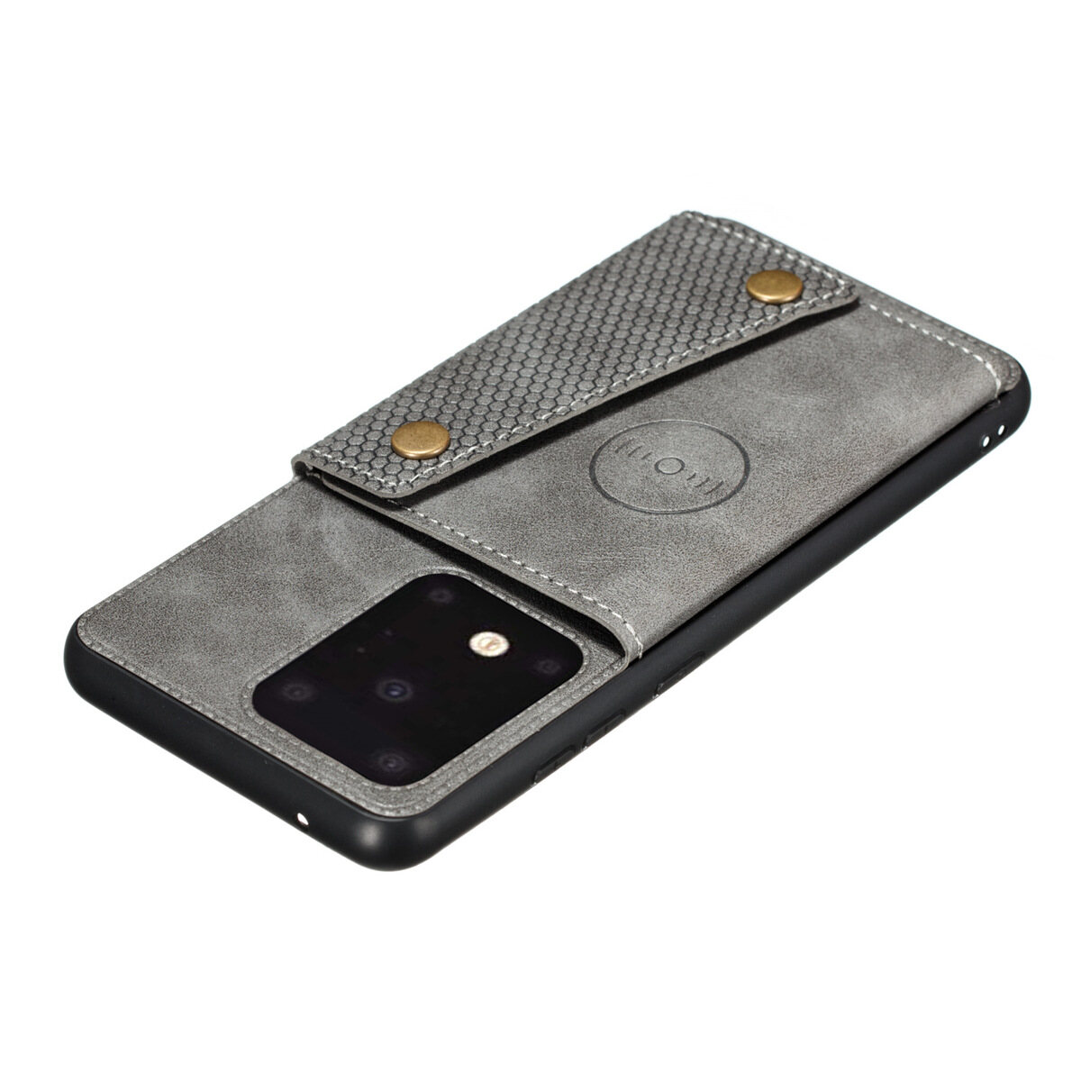 for Samsung S20+ S20 Plus Ultra S20FE Leather Case Multiple Folio Flip Cover Wallet Back Case Shell, can work with Car Mount, Hidden ID Credit Card Slot Holder, Retro Metal Button Clasp, Stand Support