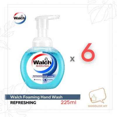 Walch Foaming Hand Wash (225ml) - Refreshing | Moisturizing x 6 Bottles