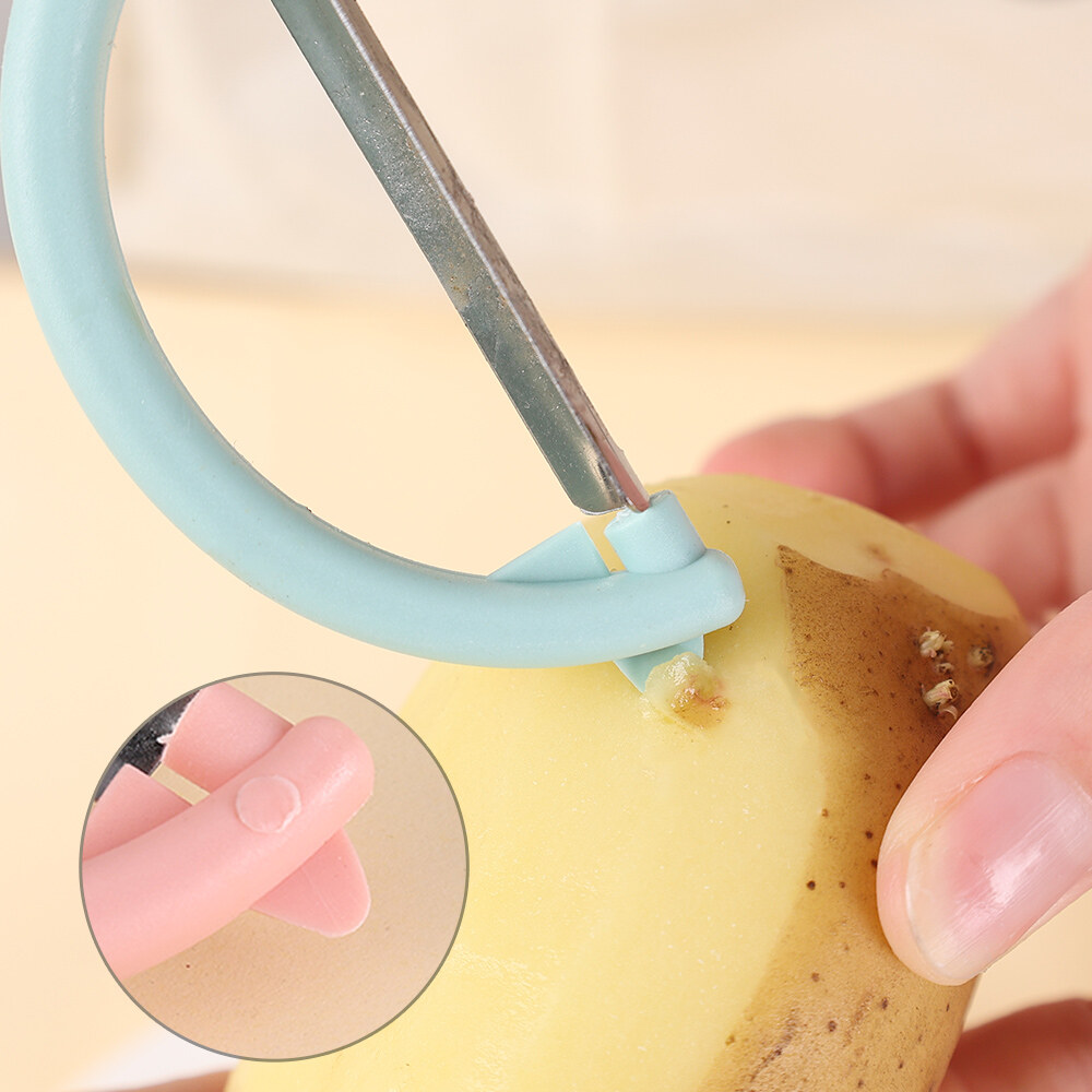 Kitchen Vegetable Peeler Stainless Steel Melon and Fruit Planer Household Multi-functional Fruit and Vegetable Peeler