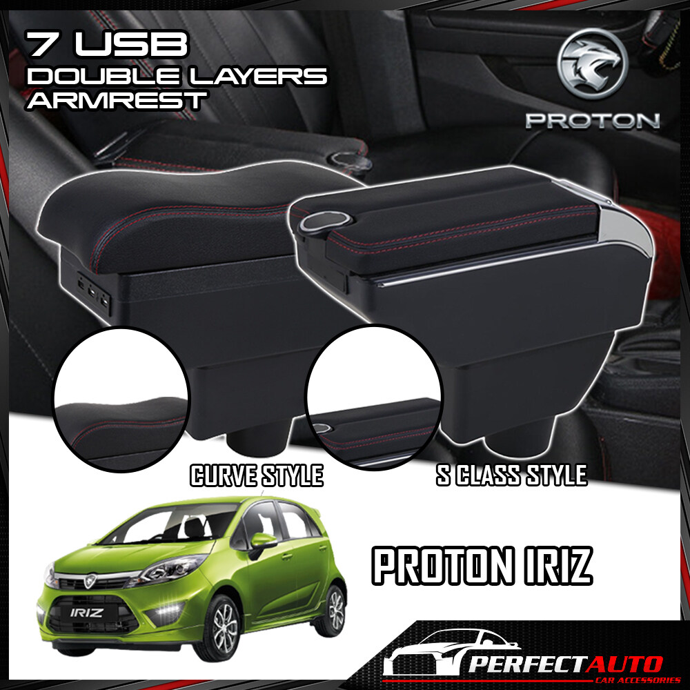 Proton Iriz Arm Rest Armrest Seven Usb Double Layer Armrest Car Armrest