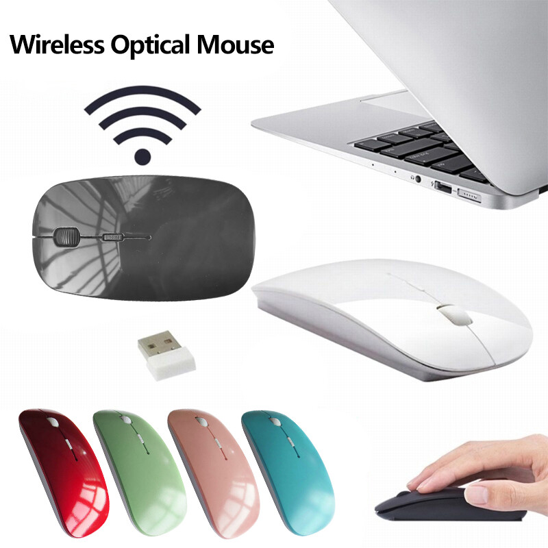 【YIDEA HONGKONG】USB Optical Wireless Mouse Super Slim Mouse for Computer Laptop TCH