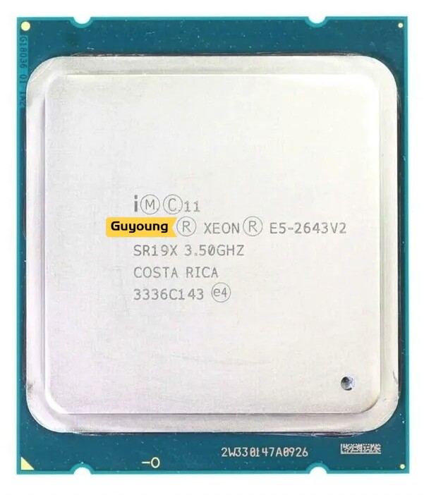 Yzx xeon e5 2643 v2 e5 2643v2 e5-2643v2 e5-2643 v2 cpu processor sr19x 3.50ghz 6-cores 25m lga 2011