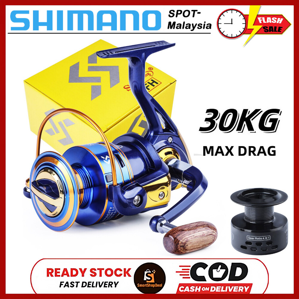 COD NEW SHIMANO Fishing Reel Spinning Fishing Reel With Aluminum Spool Right/Left Handle For Freshwater Fishing Pancing ราคา 179 บาท*ส่งฟรี