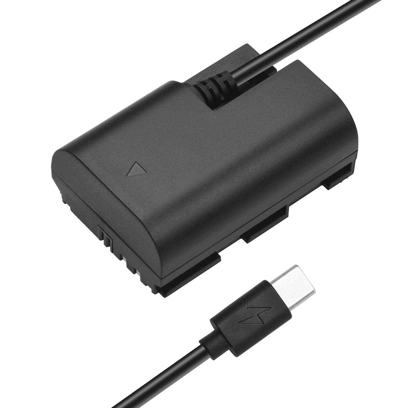 Andoer LP-E6 Dummy Pin USB-C Coupler Adapter DR-E6 Dummy Pin Coupler Với USB Type-C Mùa Xuân Cáp Điện Thay Thế Cho Canon EOS R R5 R6 90D 80D 70D 60D 60Da 5D Mark II III IV 6D Mark II 7D mark II