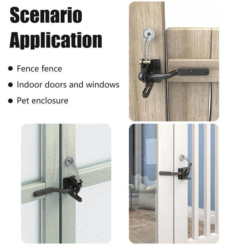 Tự khóa chốt cổng thép carbon bài gắn hàng rào chốt cổng công nghiệp nặng tự động trọng lực đòn bẩy khóa hàng rào chốt tự khóa chốt cổng hàng rào chốt cổng