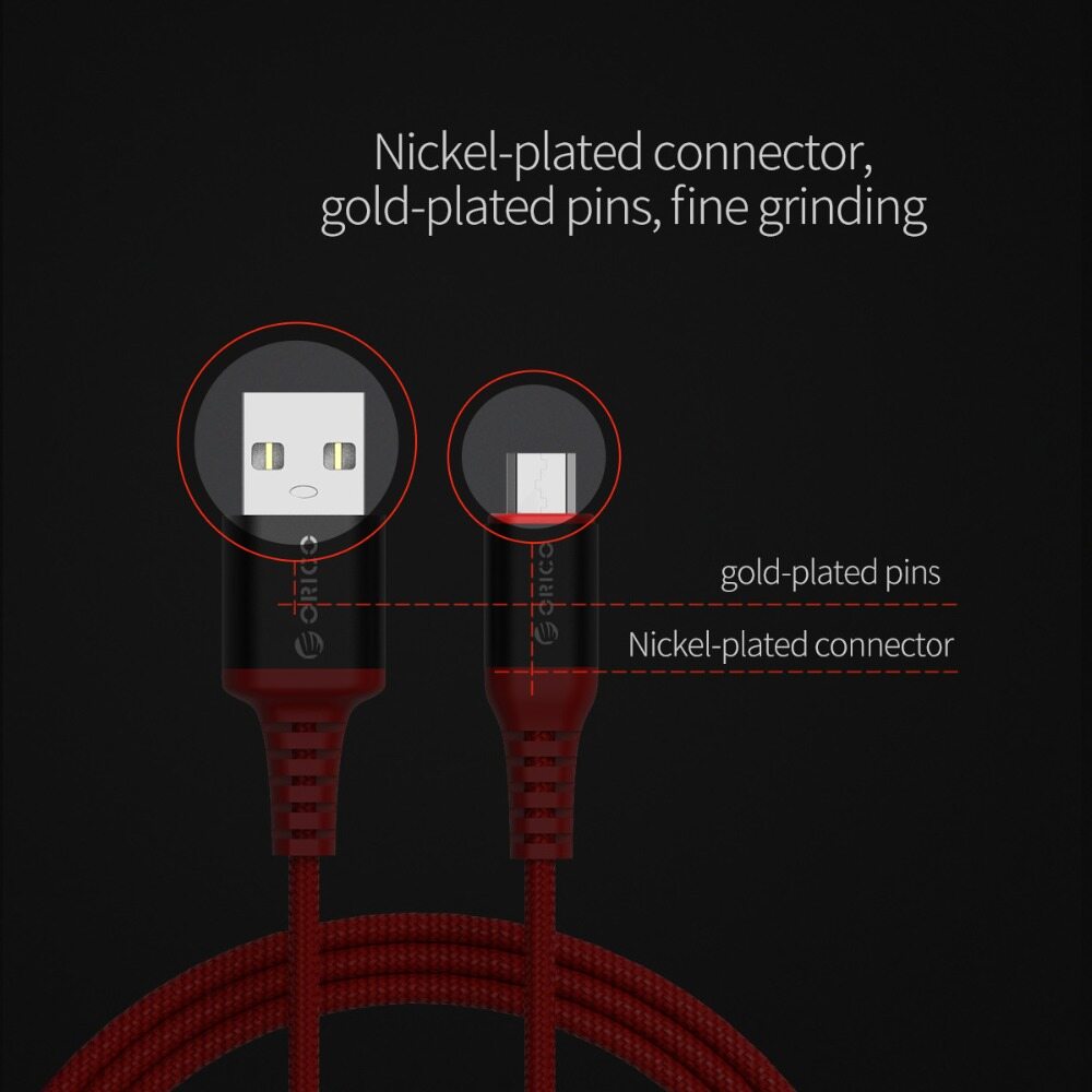 Cáp Sạc ORICO Micro USB, Cáp Chịu Lực Cao Dành Cho Điện Thoại Samsung Android (MTK-10)