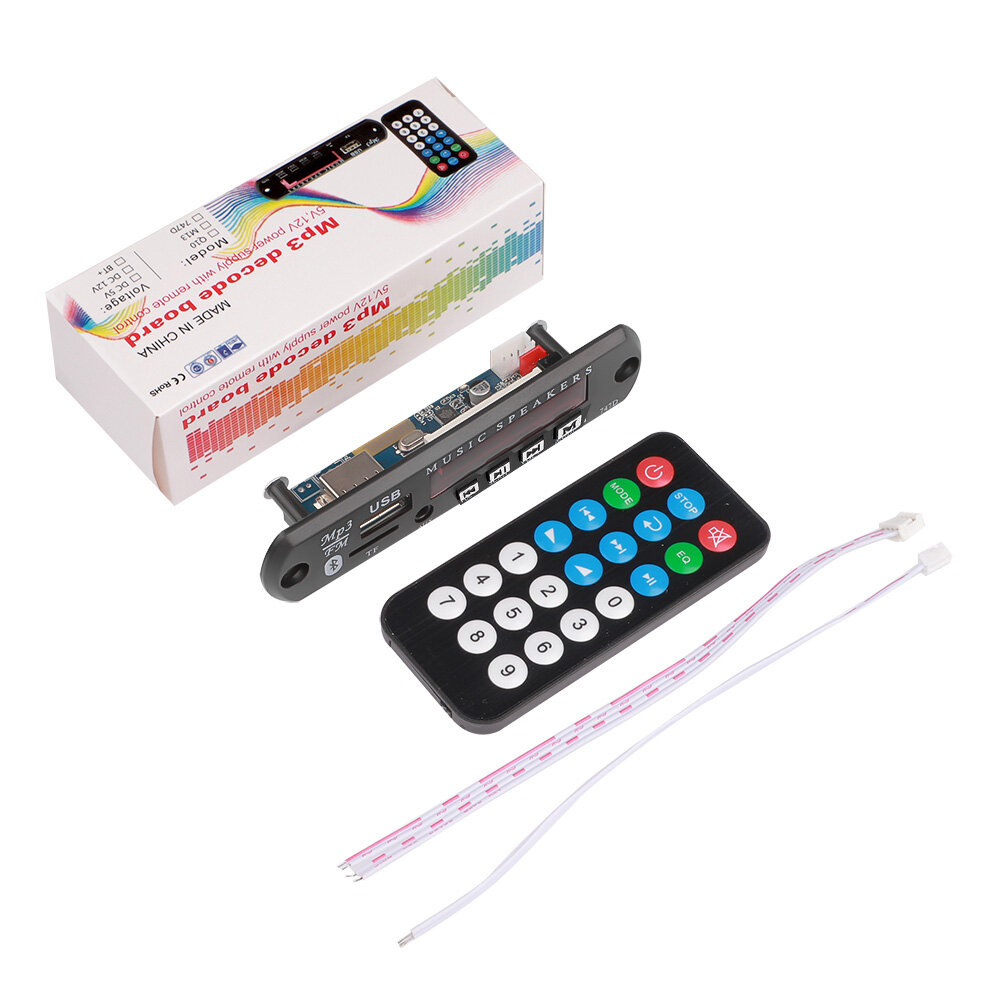 Bo Mạch Giải Mã MP3 Bluetooth 5.0 Không Dây Máy Phát Radio FM 12V Hỗ Trợ Mô-đun Âm Thanh Giao Diện TF / AUX/U/USB Với Bộ Khuếch Đại 15W * 2