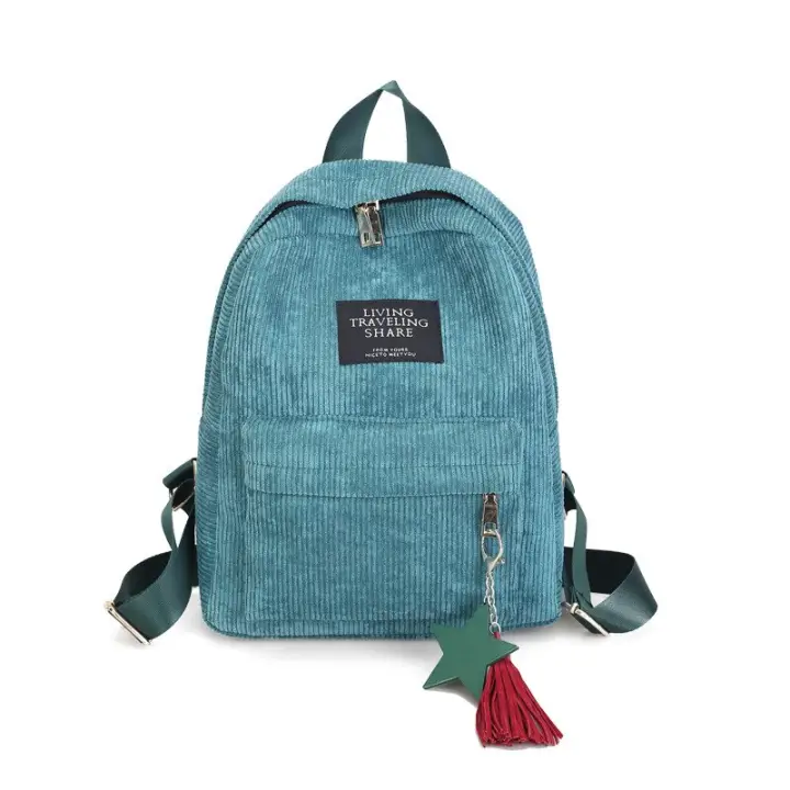 small corduroy backpack