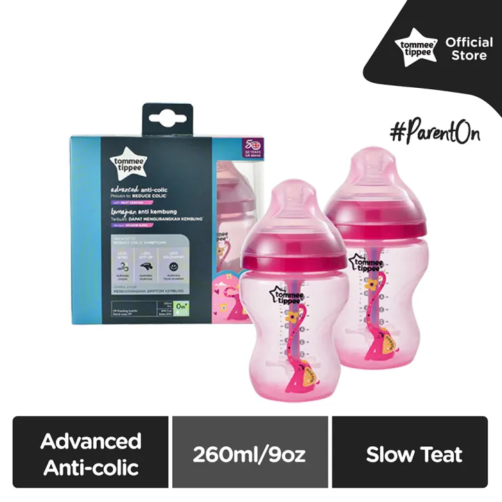 tommee tippee anti colic pink