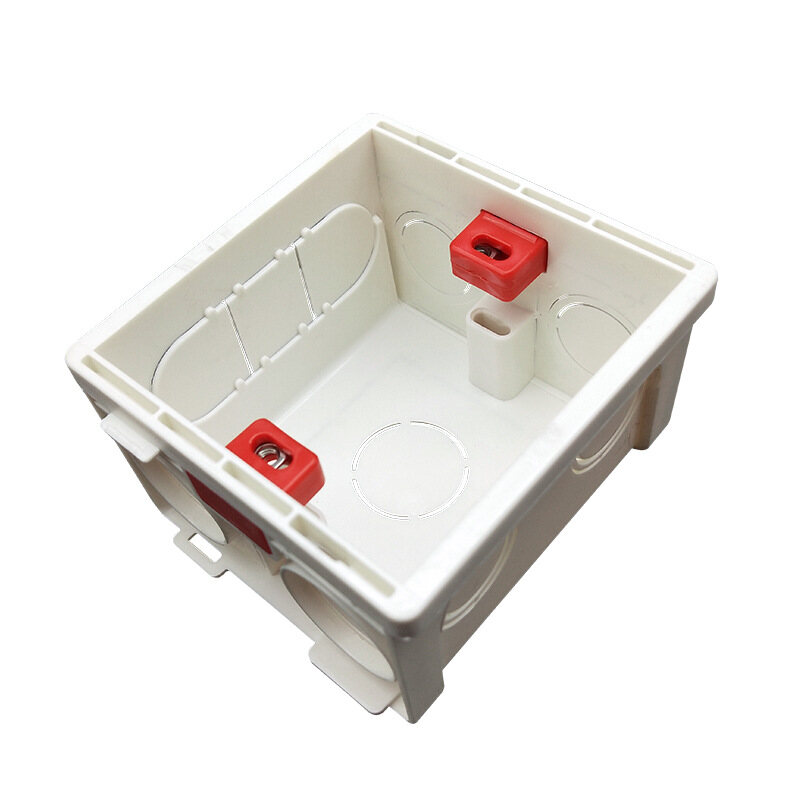 86 Type Hole distance 60mmBottom Box Reinforced Conjoined Cassette Trunking Box Flame Retardant PVC Switch Socket Panel Box