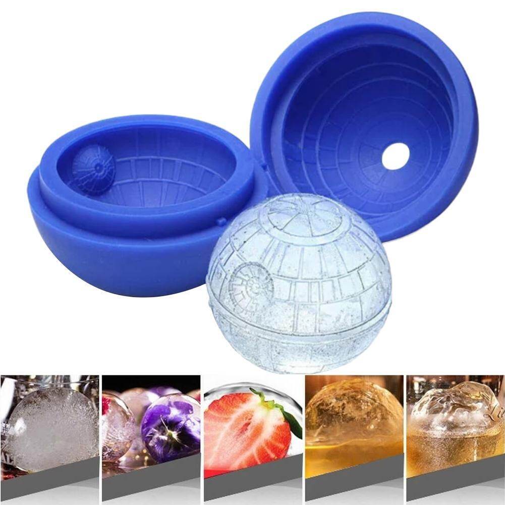 DIY Creative Silicone Wars Death Star Ball Ice Cube Mold Tray Sphere Mould