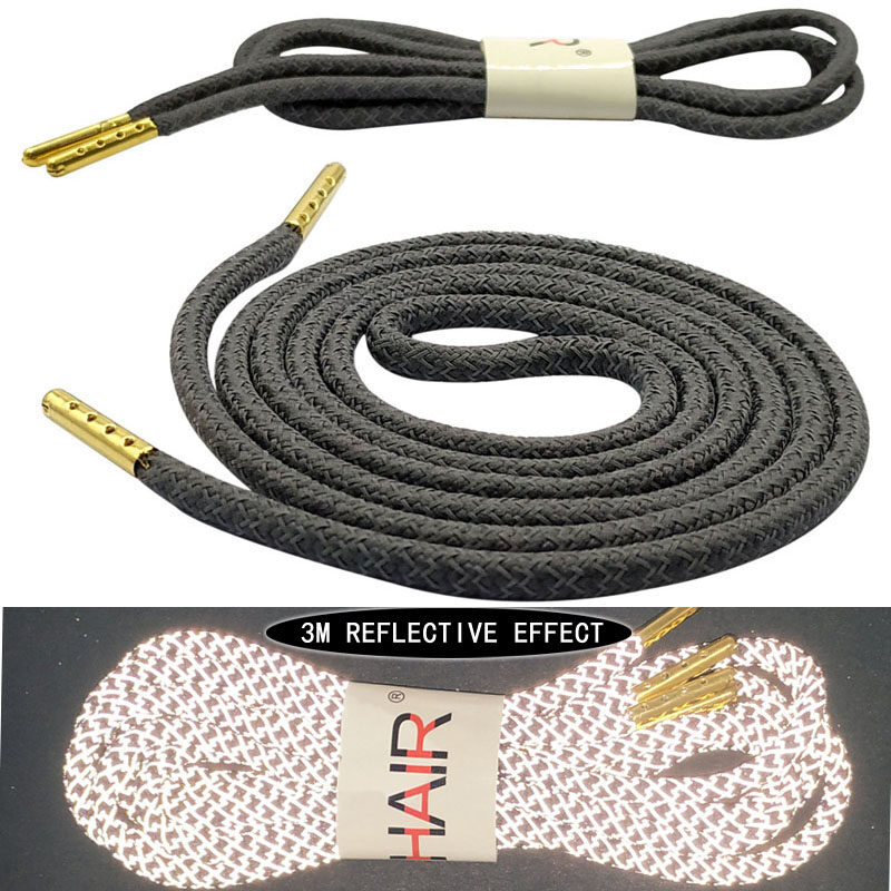 New Shoeslaces 1Pair Round Shoelaces Polyester Multicolor Sport Shoelaces