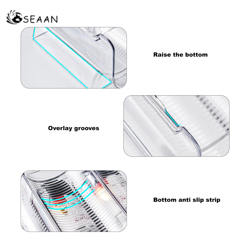 Giá rượu Stackable giữ rượu vang nhà bếp lưu trữ chai Giá tủ lạnh tổ chức có thể chai rượu bia chủ Giá ngăn