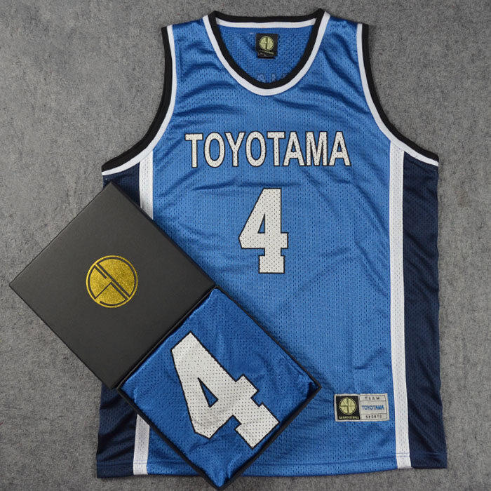 Slam Dunk Toyotama High School Tsuyoshi Minami Sannoh Casual Print Top  Vest SD Blue White Basketball Jersey